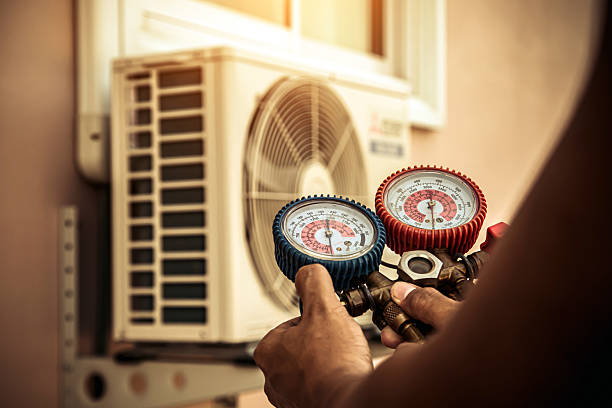 Professional Ductwork Repair technician working in Harpswell, ME